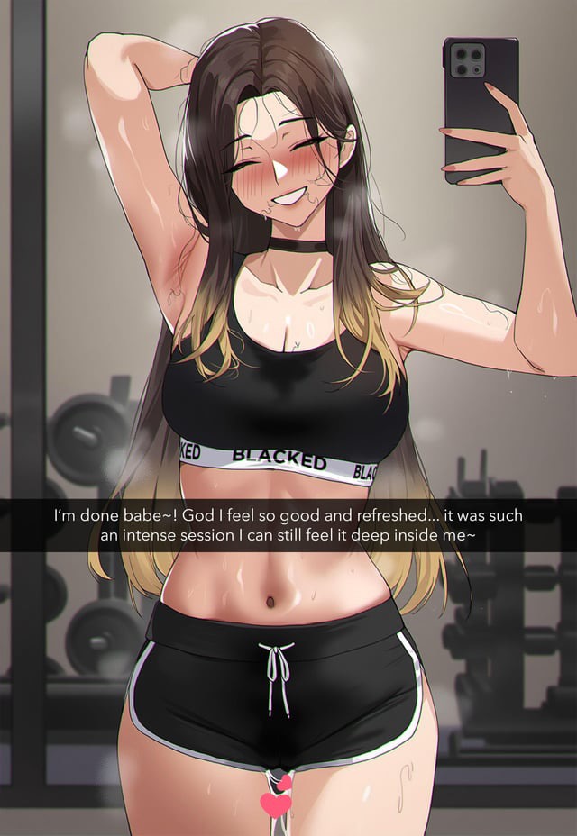 1girls, after sex, ai generated, blacked clothing, cheating, cum, cum in pussy, female, gym, gym uniform, helltoyou, netorare, original, original character, pubic hair in mouth, pubic hair on face, pussy, selfie, two tone hair