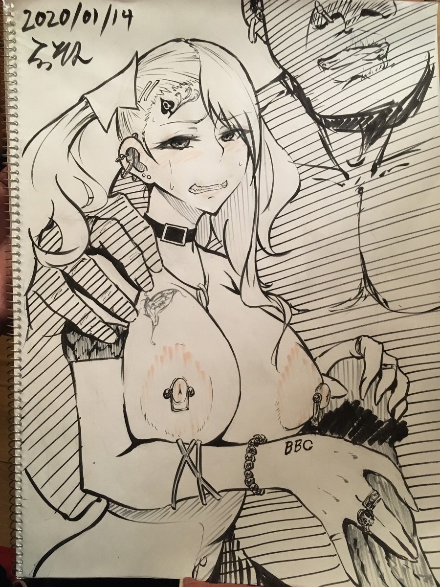 1boy, 1girls, anjou naruko, ano hi mita hana no namae wo bokutachi wa mada shiranai., bar censor, big penis, breasts, censored, dark skin, dark-skinned male, erection, female, gyaru, interracial, large breasts, looking at viewer, male, nipples, penis, queen of spades, rasson