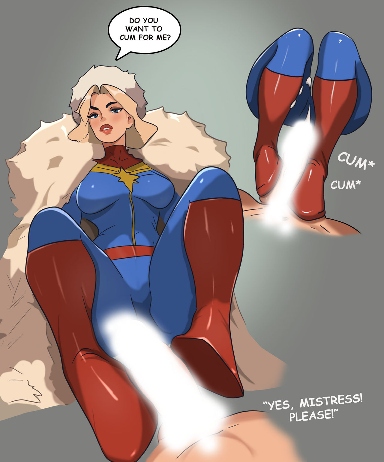 1boy, 1boy1girl, 1girls, avengers, big ass, big breasts, big thighs, blonde hair, breasts, captain marvel, carol danvers, chest, curvaceous, curvy, curvy figure, digital media (artwork), female, femdom, hips, hourglass figure, huge ass, huge breasts, huge thighs, jessica drew, large ass, large breasts, large thighs, light, light skin, light-skinned female, light-skinned male, male, male/female, malesub, marvel, marvel comics, mature, mature female, ms. marvel, ms. marvel (carol danvers), peter parker, slim waist, spider-man, spider-man (series), straight, thick, thick hips, thick legs, thick thighs, thighs, varknes, voluptuous, waist, wide hips