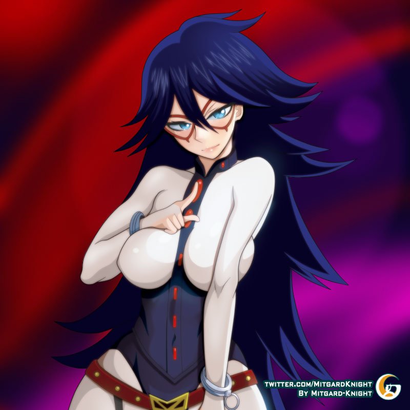 black_hair midnight_(my_hero_academia) mitgard-knight my_hero_academia nemuri_kayama pinup