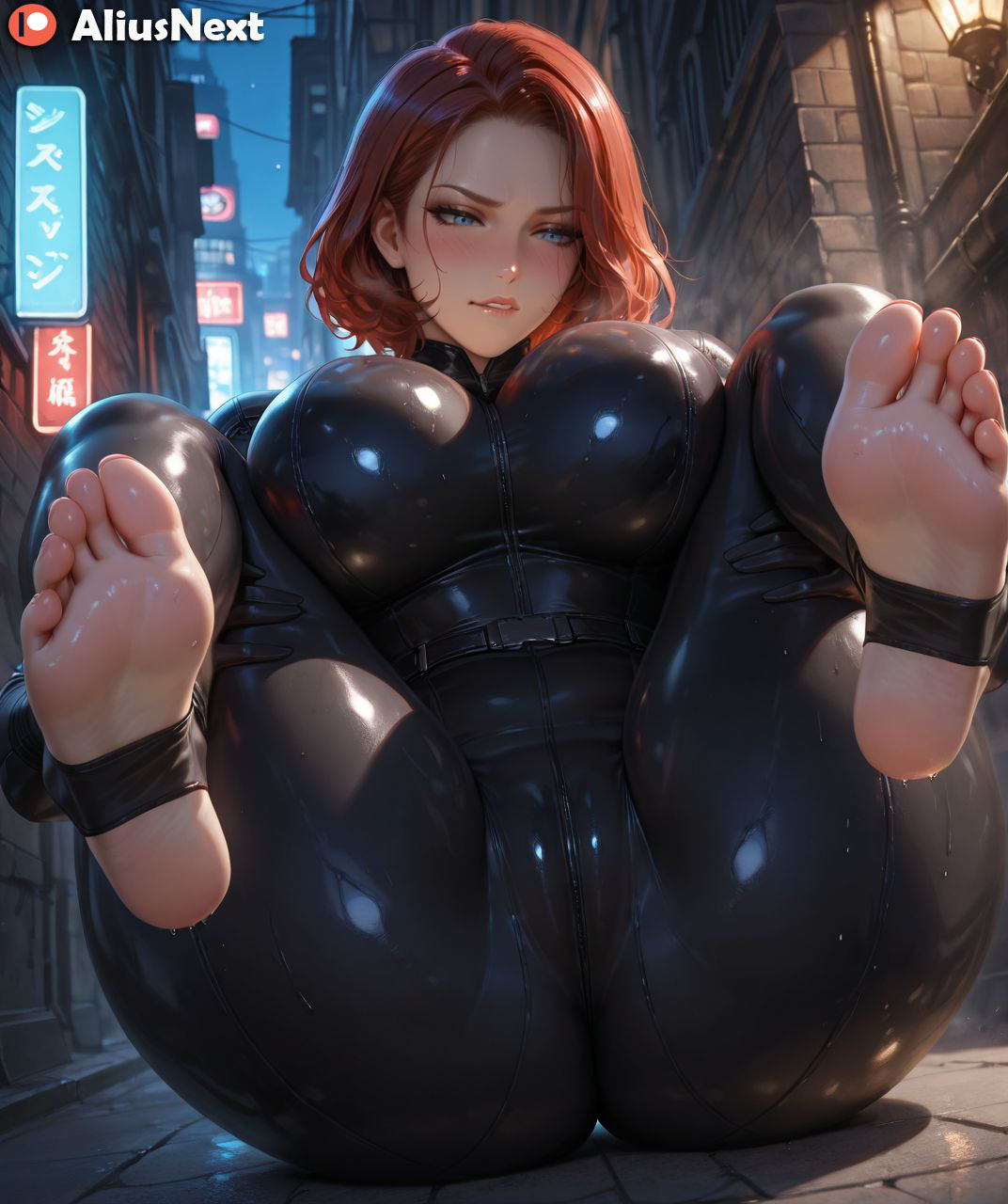 1girls, 2025, ai generated, aliusnext, anime, ass, big ass, big breasts, black widow (marvel), blue eyes, bodysuit, breasts, feet, feet focus, feet up, female, female only, foot fetish, foot focus, footwear, hi, high, highres, huge ass, huge breasts, light skin, light-skinned female, lingerie, marvel, marvel cinematic universe, marvel comics, marvel rivals, massive ass, massive breasts, mature, mature female, natasha romanoff, patreon, red hair, res, resolution, scarlett johansson, soles, style, sweat, sweatdrop, sweating, sweaty, sweaty body, sweaty breasts, thick, thick ass, thick hips, thick legs, thick lips, thick thighs, toes, uncensored, username, voluptuous, voluptuous body, voluptuous female, watermark