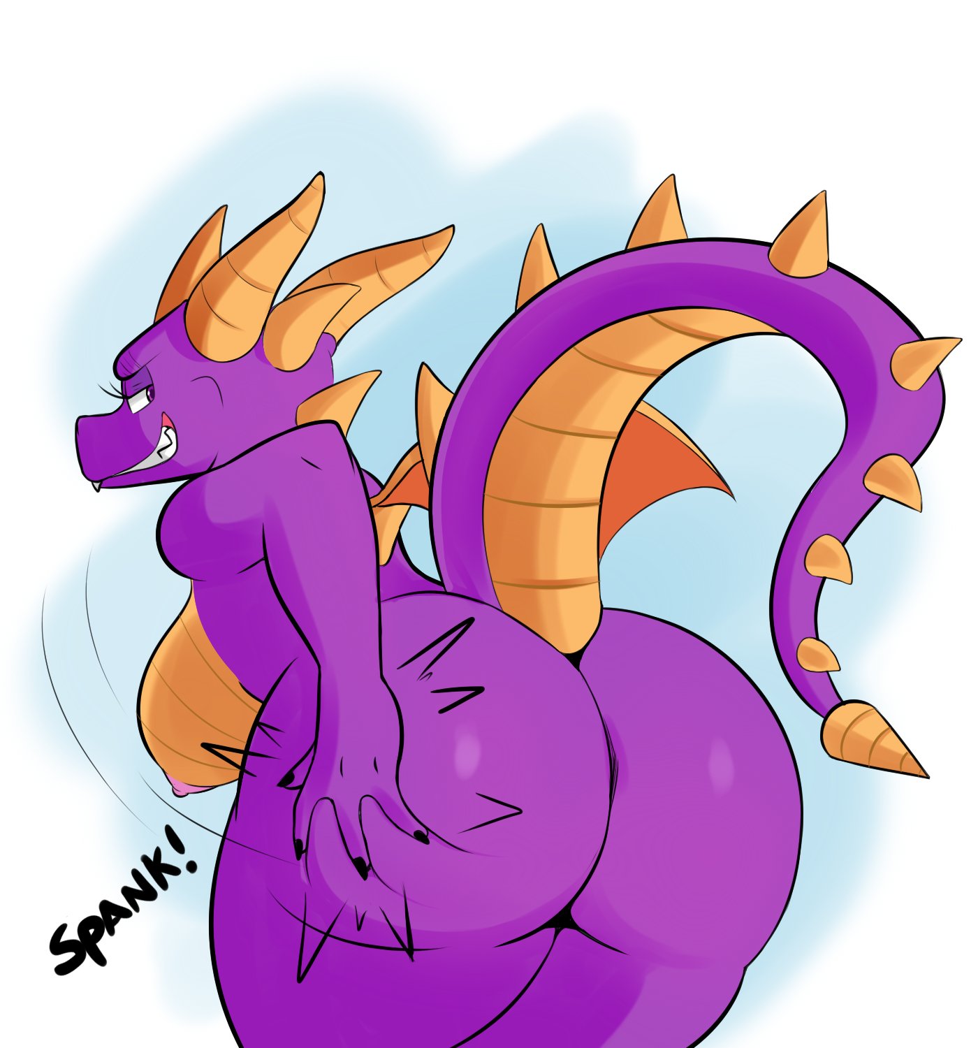 14:15, 1girls, anthro, anthrofied, ass, ass focus, backside, bare shoulders, bent over, big ass, big breasts, breasts, completely nude, dragon, dragon humanoid, dragoness, female, female only, genderswap, grin, hips, horns, huge ass, huge breasts, humanoid, inviting, large ass, large breasts, looking back, naked, nipples, non-mammal breasts, nude, nude female, nudity, playstation, plump, purple, rule 63, scalie, scrabble007, sideboob, simple background, slap, smack, smile, smiling, solo, solo female, spyro the dragon, tail, thick, thick ass, thick thighs, thighs, video games, voluptuous, white background, wide hips, wings