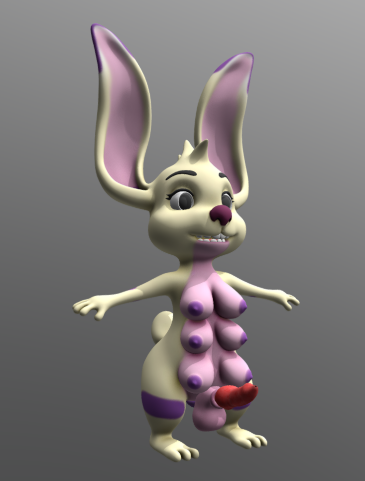 1futa 2017 3_toes 3d_(artwork) 4_fingers 6_breasts alien alternate_form animal_genitalia anthro areolae balls big_ears breasts curvy digital_media_(artwork) disney erect_nipples erection experiment_(lilo_and_stitch) eyelashes fingers full-length_portrait furry futa_only futanari genitals gradient_background grin head_tuft houdini_(lilo_and_stitch) knot large_breasts large_penis leg_markings lilo_and_stitch markings multi_breast nipples nude omochalaroo penis portrait purple_nipples red_nose red_penis rule_63 simple_background small_tail smile solo standing t-pose toes tuft