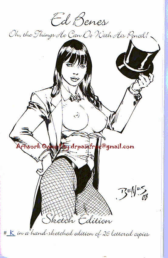 2008 black_and_white dc ed_benes ed_benes_studio female monochrome solo straight_hair tagme tailcoat watermark zatanna