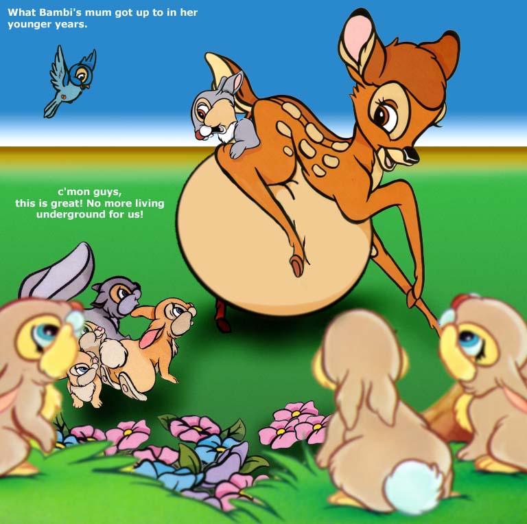 bambi_(character) bambi_(film) disney feral feral_unbirthing_feral tagme thumper unbirthing vore what