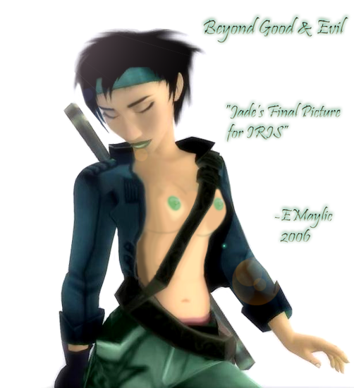 1girls asian asian_female belt beyond_good_and_evil bottomwear breasts camera casual clothing computer dark_skin edit electronics female female_only green_eyes green_lipstick green_nails handwear headband human jacket jade_(beyond_good_and_evil) outerwear reporter solo staff tagme weapon