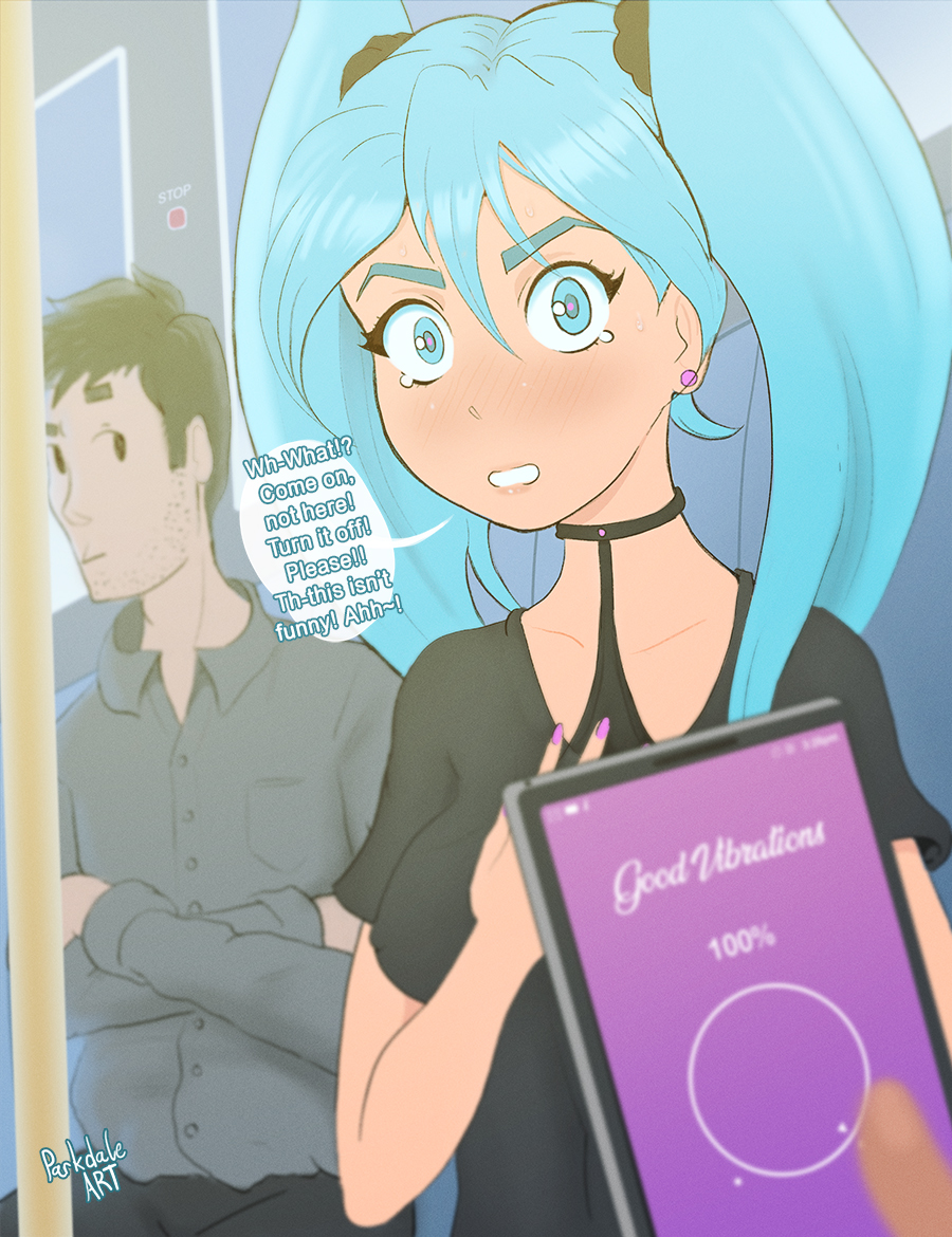 1girls 2boys assertive assertive_male begging blue_hair blushing breasts choker clothed_female clothed_masturbation clothing cyan_eyes cyan_hair discreet_vibrator embarrassed_clothed_female exhibitionism femsub hatsune_miku hidden horny_female long_hair looking_at_another looking_at_viewer maledom masturbation nipple_bulge parkdale pokies public public_transportation public_vibrator remote_control_vibrator speech_bubble stealth_masturbation stealth_sex submissive submissive_female tears teary_eyes thin_female twintails unknowing_bystander vibrator vocaloid