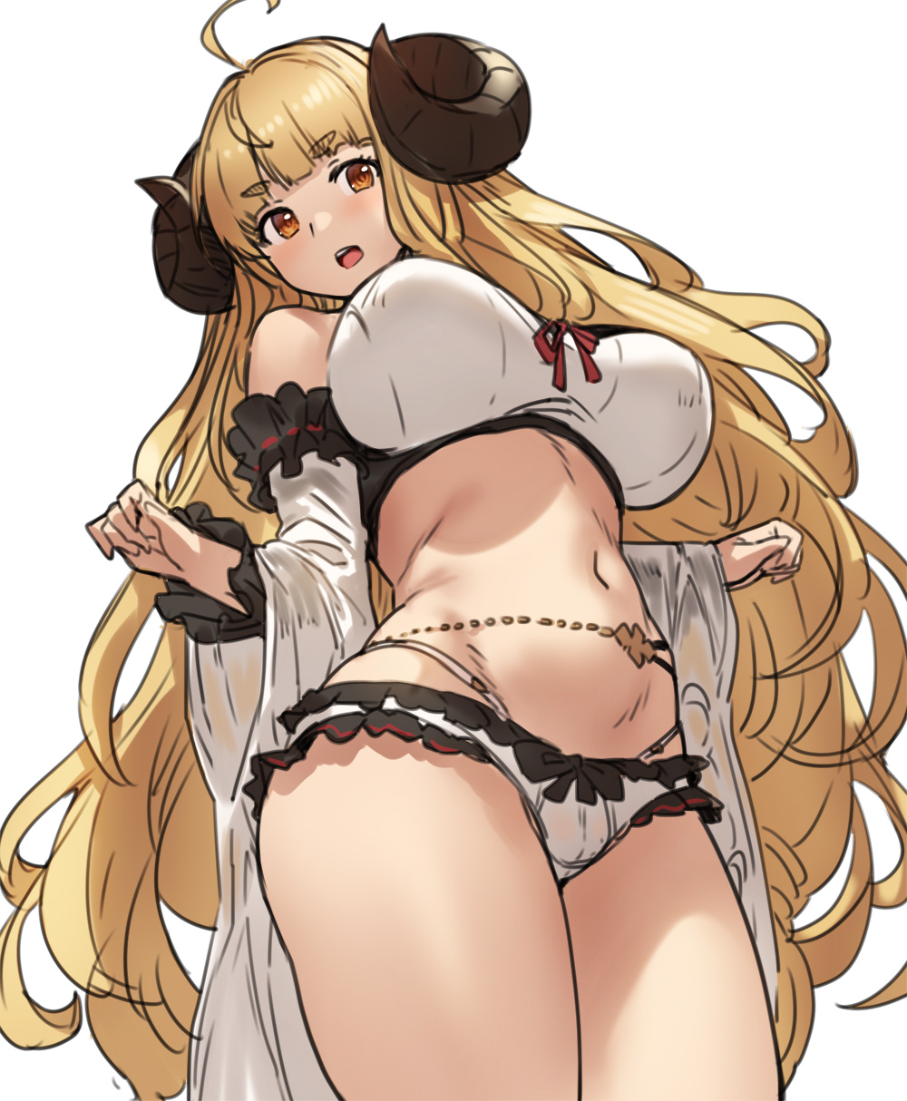 1girls, anila (granblue fantasy), big breasts, breasts, cleavage, female, female only, granblue fantasy, houtengeki, large breasts, solo