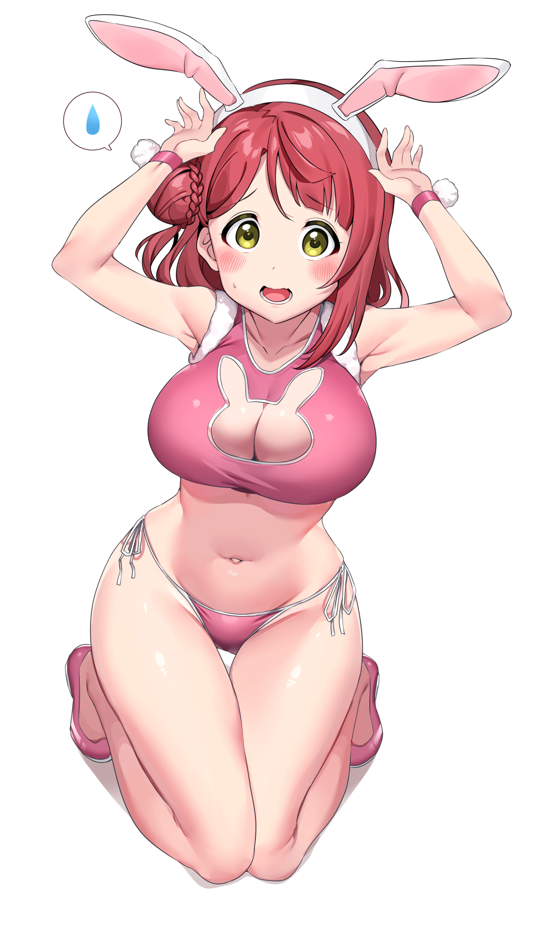 1girls, breasts, bunnysuit, female, female only, large breasts, love live!, love live! nijigasaki high school idol club, solo, tem10, uehara ayumu