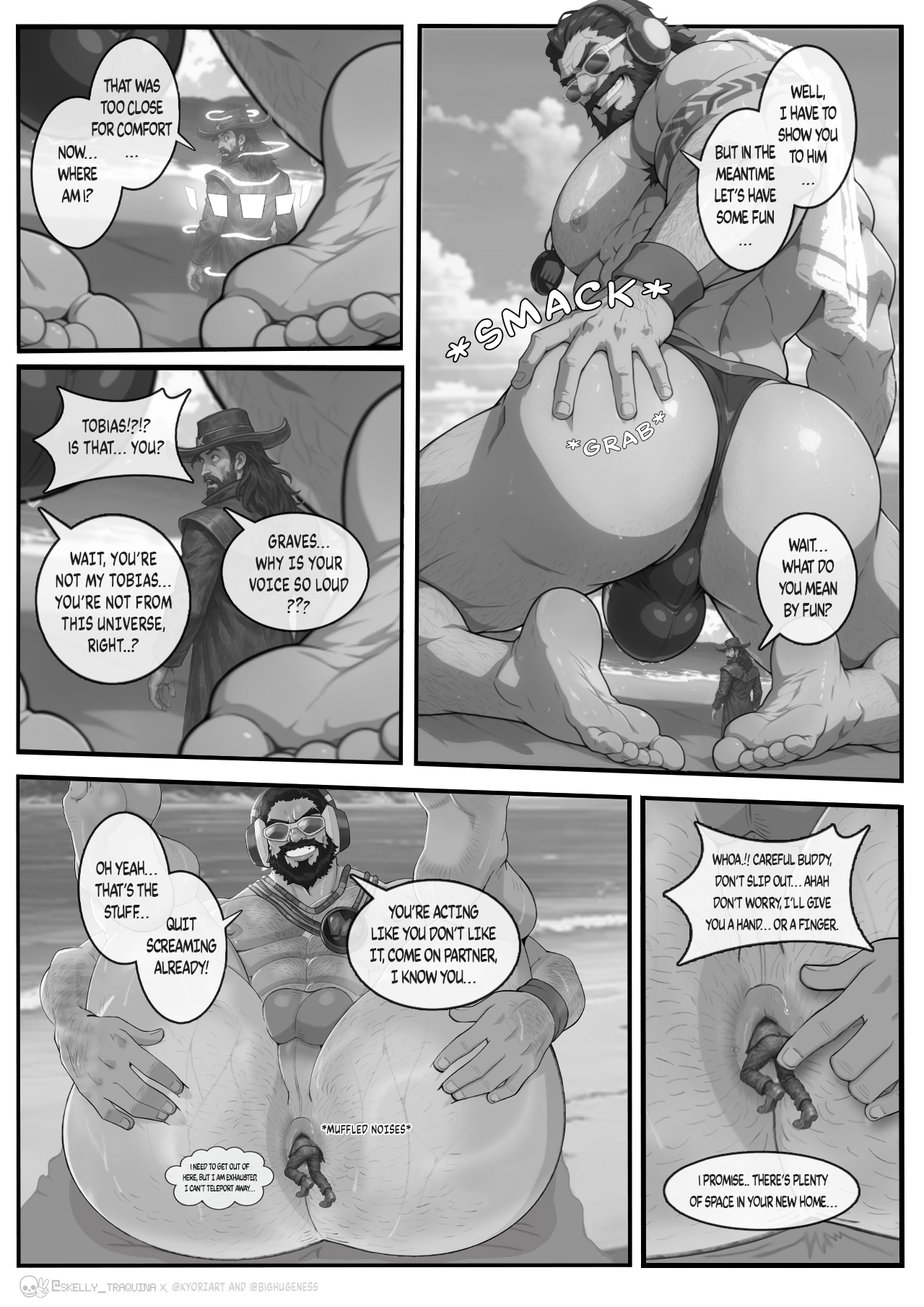 anal insertion, anal vore, anime style, ass, ass focus, ass grab, asshole, bulge, butt focus, butt grab, dangerous, el skelly traquina, feet, fingers, giant ass, giant male, hairy, hairy anus, hairy ass, hairy male, league of legends, macro male, macrophilia, malcolm graves, male, male only, riot games, showing ass, showing off, shrink, shrinking, sweat, sweatdrop, swimsuit, teasing, teasing with butt, tight clothing, tobias fate