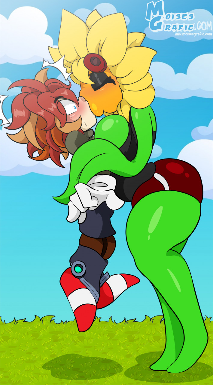 1girls, anthro, anthrofied, ass, breasts, female, flora fauna, larger female, moisesgrafic, plant, plant girl, plant humanoid, plantie, plants vs zombies, plants vs. zombies, popcap games, pussy, solar flare (pvz), sunflower (pvz)