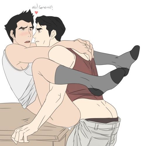 2boys, anal, ass, avatar legends, clothed sex, clothing, fire nation, gay, general iroh, mako, male, male only, nickelodeon, pants down, partially clothed, smooth skin, the legend of korra, uncensored, yaoi