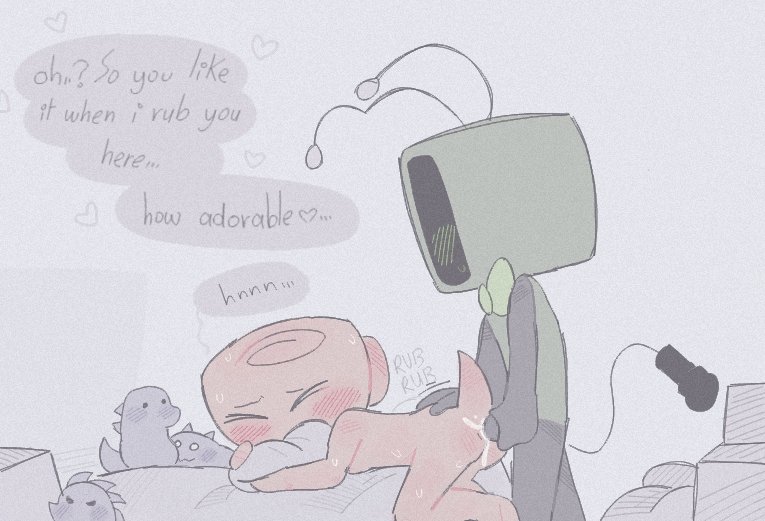 anal sex, cloudyhehe, dandy's world, female, futa on female, futanari, gentle sex, intersex, plushies, rubbing, shelly (dandy's world), slow penetration, soft, tail, teasing, vee (dandy's world)
