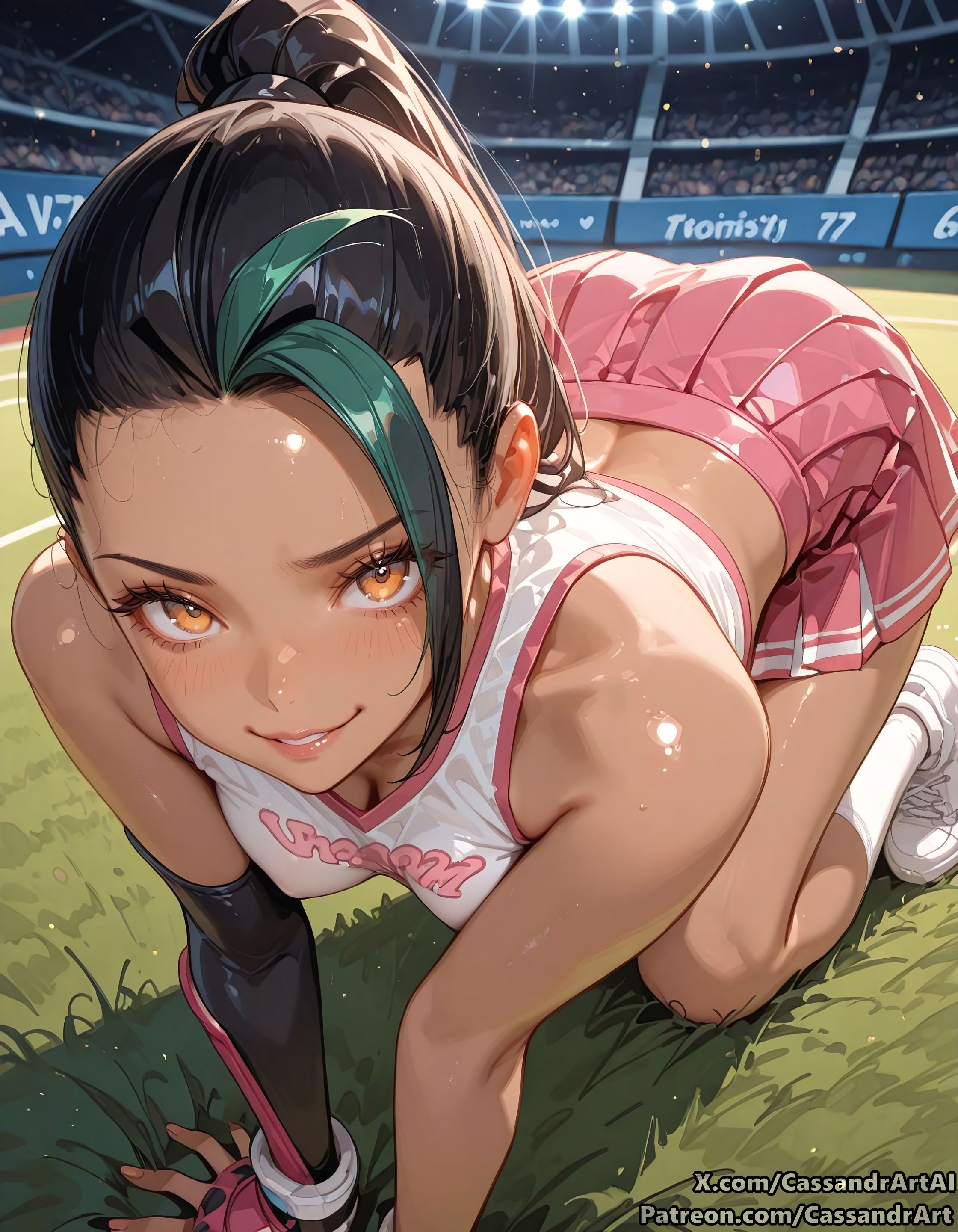 1girls, ai assisted, ai generated, anime, anime style, big ass, big breasts, breasts, cassandrart, clitoris, curvaceous, curvaceous body, curvaceous female, curvaceous figure, female, female focus, female only, fit female, hourglass figure, huge ass, huge breasts, nemona (pokemon), pokemon, pussy, sexy, shiny, solo, uncensored, vagina, voluptuous, voluptuous female, waifu, waifu diffusion