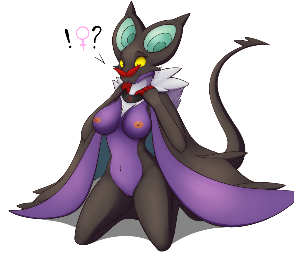 ! 10:9 1girls 3_fingers ? anthro anthrofied bat belly big_breasts big_ears black_eyes black_skin blue_skin breasts claws collar dragon female fur holding implied_transformation kneeling navel nintendo nipples noivern original_character pokémon_(species) pokemon pokemon_(species) pokemon_xy purple_skin pussy scalie simple_background solo surprised tail text thin_waist tomek1000 video_games white_background white_fur wings yellow_eyes yellow_sclera