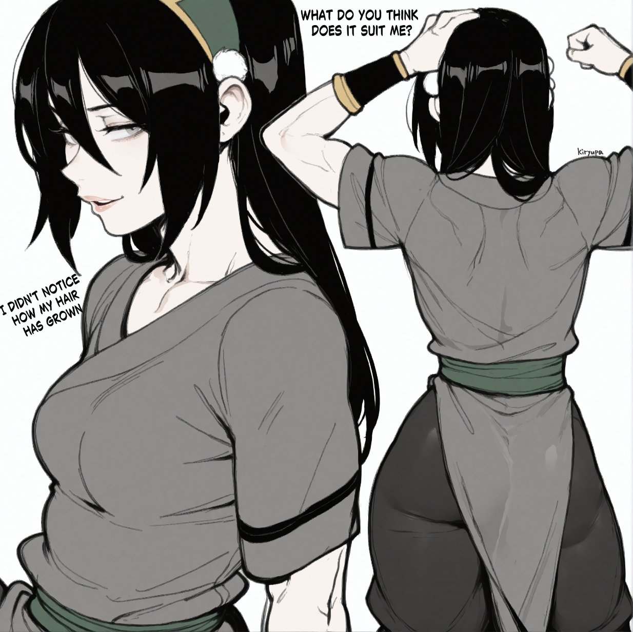 1girls, abs, ai assisted, ass, avatar the last airbender, black hair, black hair female, blind, blind female, boobs, breasts, butt, female, female focus, female only, fit, fit female, justkiryupa, large breasts, light skin, light-skinned female, long hair, long hair female, massive breasts, muscle, muscle mommy, muscles, muscular, muscular female, nickelodeon, nicktoons, solo, solo female, solo focus, the legend of aang, thick thighs, thighs, toned, toned female, toph bei fong