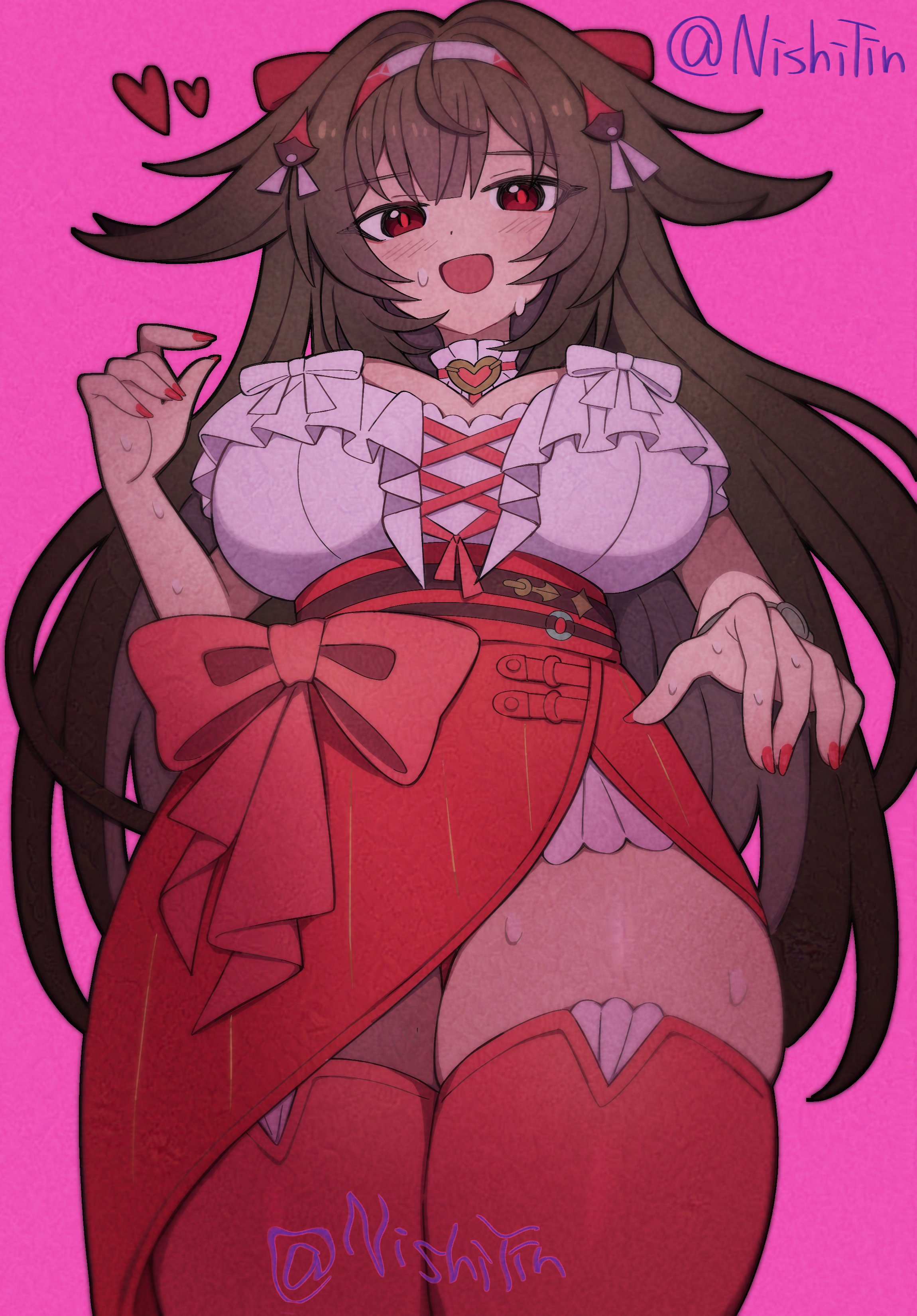 1girls, 2025, big breasts, hoyoverse, low-angle view, nishitin, solo, solo female, tagme, thick thighs, ye shunguang, ye shunguang (touch of dawnlight), zenless zone zero