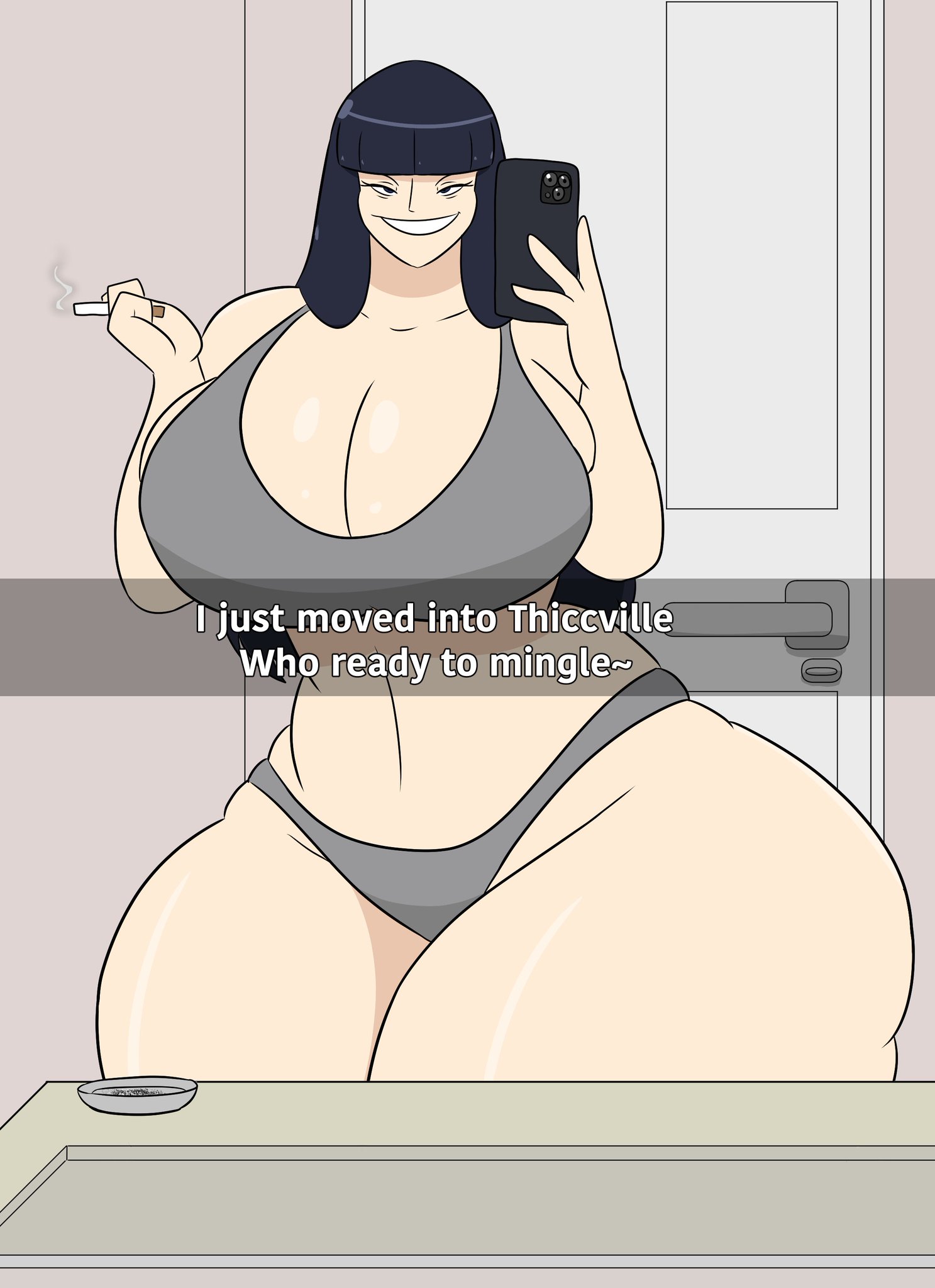 bathroom, bikini, igphhangout, milf, selfie, thick ass, thick thighs