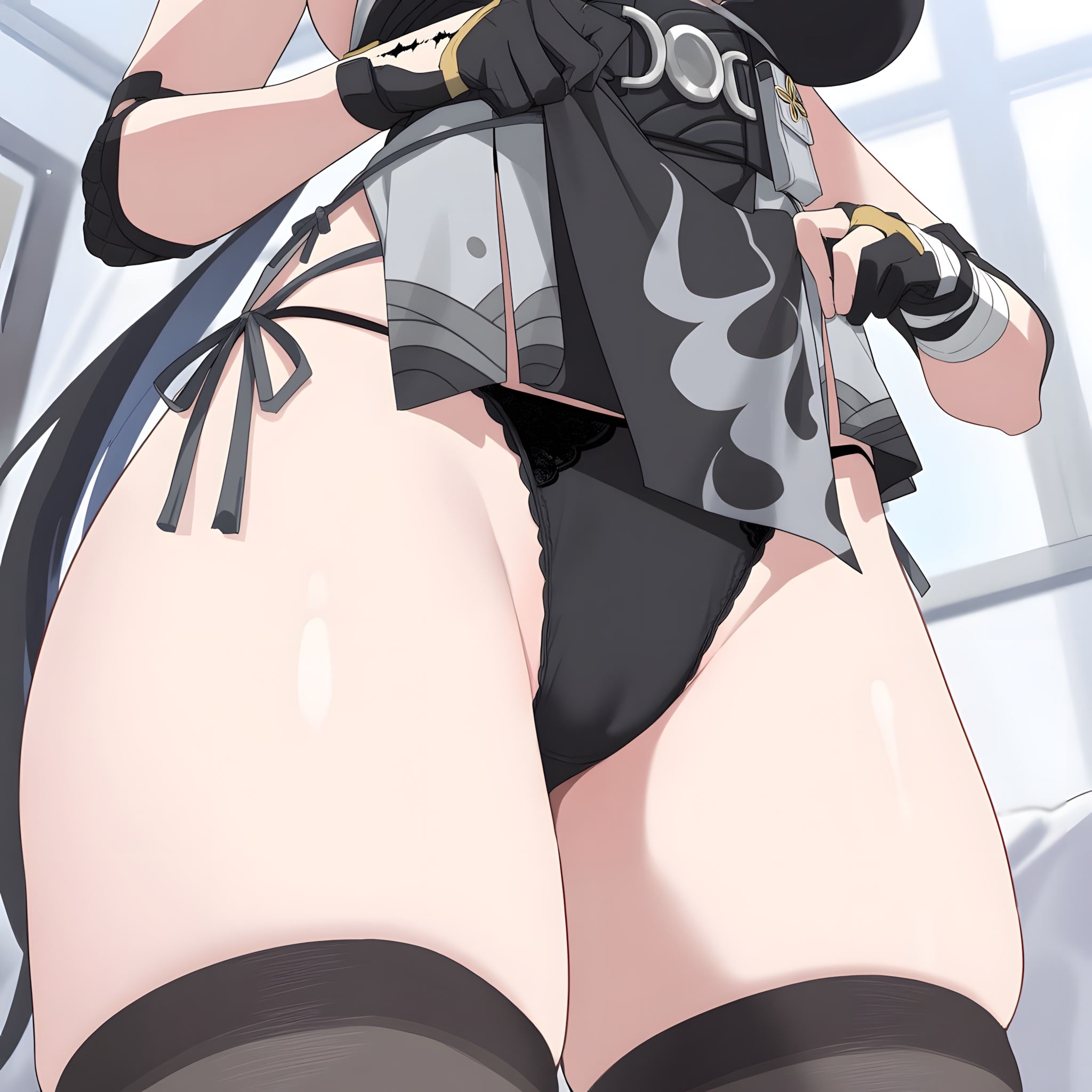 ai assisted, ai generated, beautiful girl, big ass, big breasts, bluebird, curvy, female, female rover (wuthering waves), rover (wuthering waves), sexy, wuthering waves