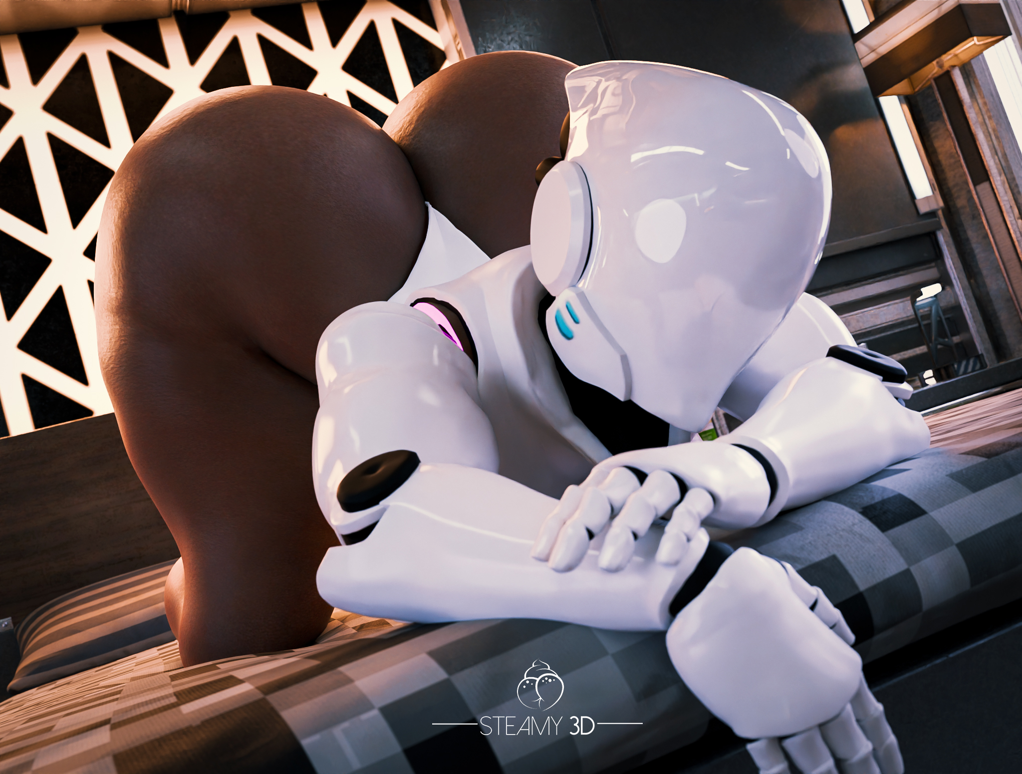 1girls, 2025, 3d, 3d (artwork), ass bigger than breasts, ass bigger than head, ass focus, big ass, bubble butt, dark skin, dark skinned female, dark-skinned female, dat ass, dumptruck ass, featureless face, female, female only, haydee, haydee (game), huge ass, massive ass, plump ass, robot, robot girl, steamy3d, thick thighs, video game character