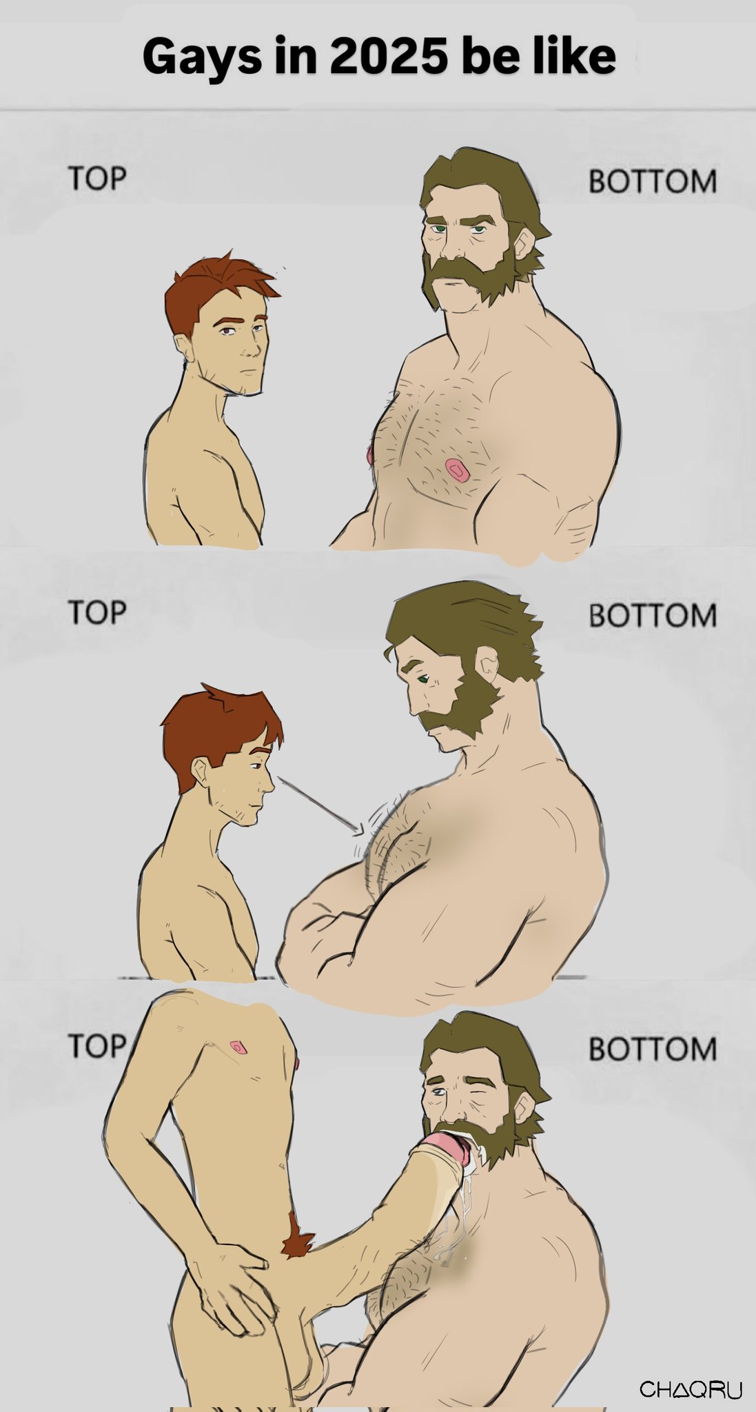 bara, beard, big cock, big dick, big penis, boner, cock, cum, cum on face, cumming, daddy, dale 0405, dick, dilf, dispatch (game), erection, gay, gays in 2025 be like, huge cock, male, male only, male/male, meme, muscular, muscular male, paizuri, pecjob, penis, phenomaman, robert robertson, size difference, small dom big sub, thick cock, thick dick, thick penis, yaoi