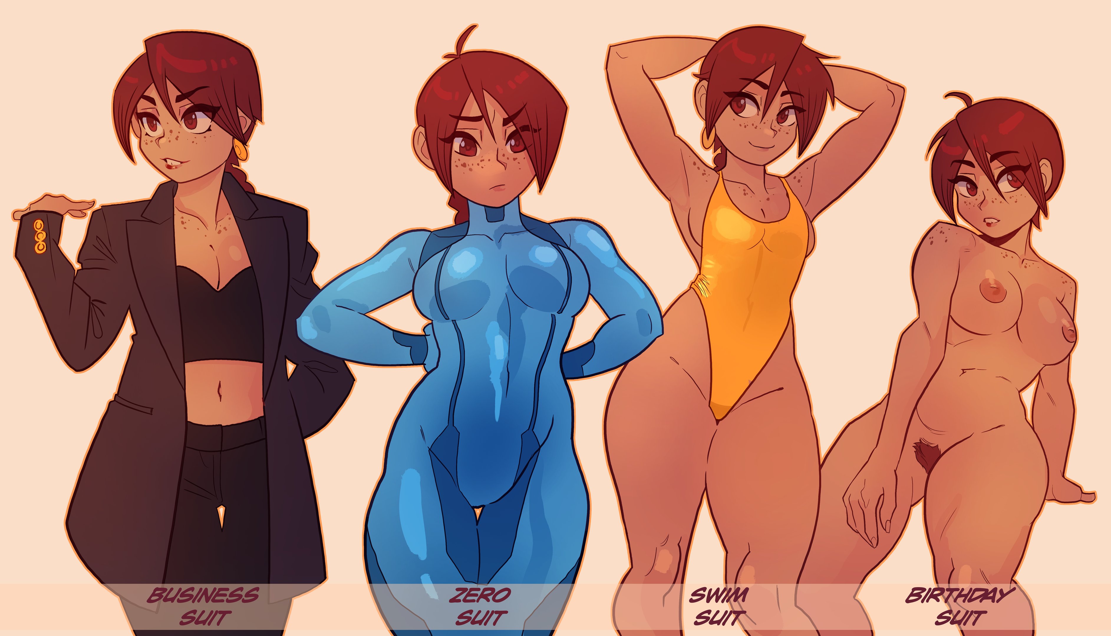 aubrey (sea legs), birthday suit, completely nude female, naked female, ndasfw, swimsuit, zero suit