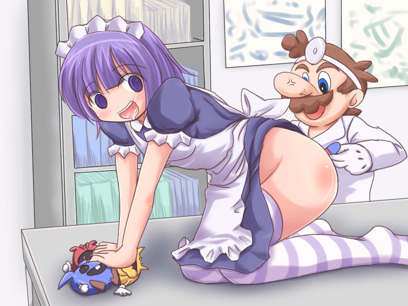 2chan chill_(dr._mario) dr._mario dr._mario_(series) fever_(dr._mario) mario mario_(series) martal nijiura_maids nintendo straight_hair vein virus_(dr._mario) weird_(dr._mario) yakui