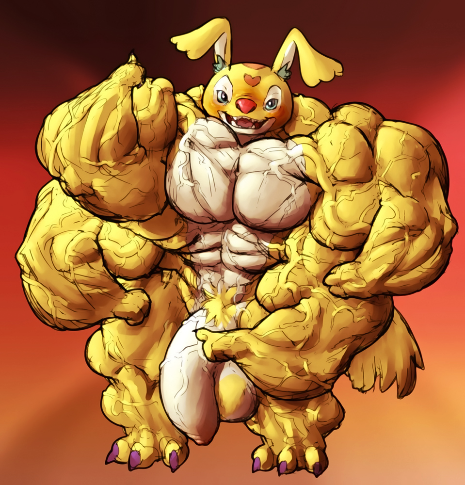 2014 4_arms alien balls big_muscles blue_sclera blush bragg_(stitch!) claws colored_sketch disney experiment_(lilo_and_stitch) facial_markings forehead_markings furry_(artist) genitals gesture head_markings huge_muscles humanoid_genitalia humanoid_penis hyper hyper_muscles inner_ear_fluff lilo_and_stitch looking_at_viewer male male_only markings multi_arm multi_limb muscular muscular_male open_mouth open_smile penis pubes purple_eyes red_nose simple_background smile solo stitch! thumbs_up toe_claws tuft vein veiny_penis