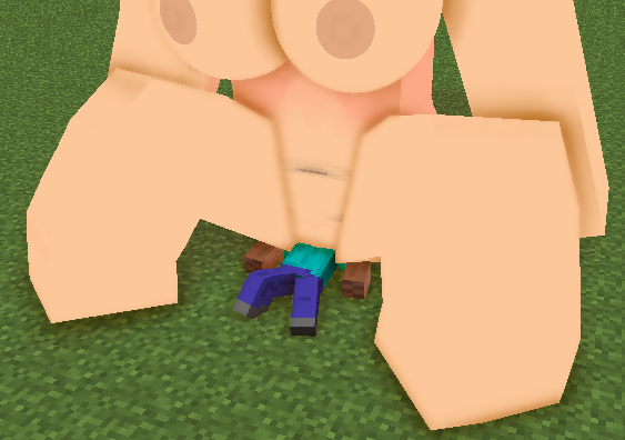 1boy 1girls 3d big_ass big_breasts clothed_male female follower giant_female giantess horny_female human_female jess_(the_redstone_d) male mine-imator minecraft nude_female outdoors outside public public_sex pussy_licking spread_legs steve_(minecraft) tagme the_redstone_d