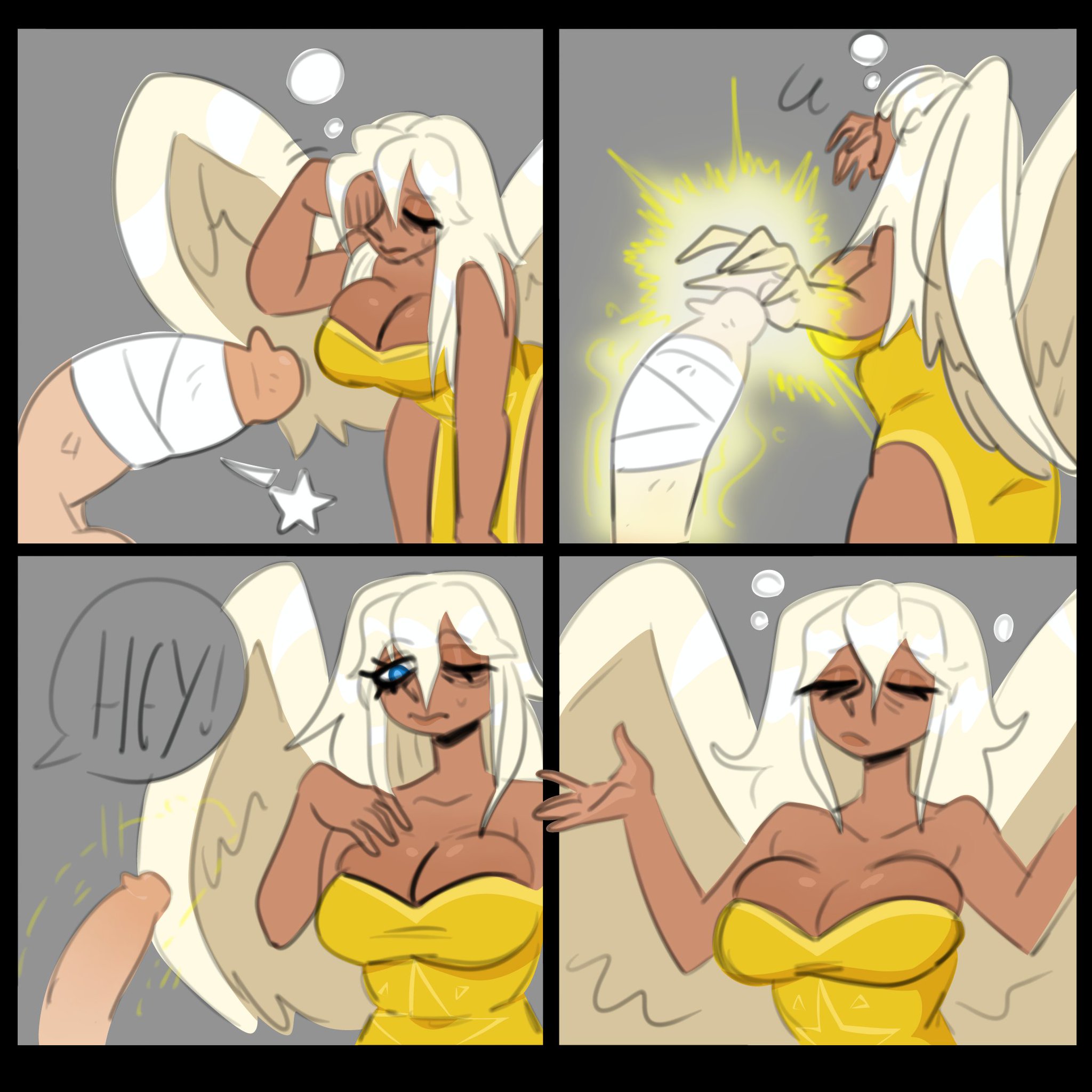 1boy, 1girls, average penis, battle healer, battle healer (clash royale), big breasts, big penis, big penis humiliation, clash (series), clash of clans, clash royale, female, female focus, gallo wazavi, huge cock, male, penis, penis shrinking, shrinking, sleeping
