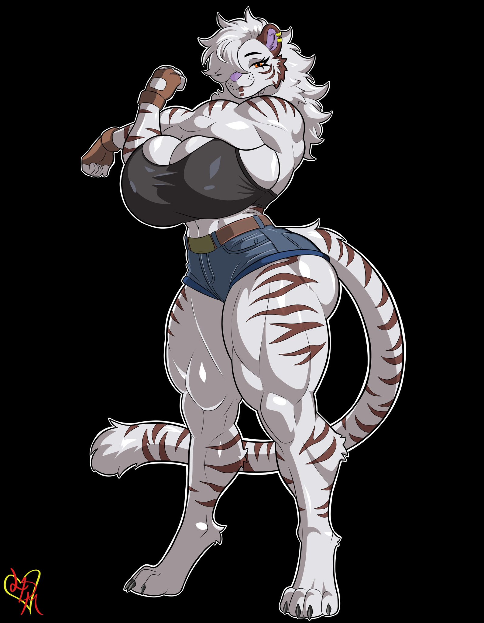 1girls, 2025, anthro, clothed, clothing, female, female only, furry, furry female, furry only, love dead man, muscular, muscular anthro, muscular female, tagme, tiger, tiger ears, tiger girl, white fur, white tiger
