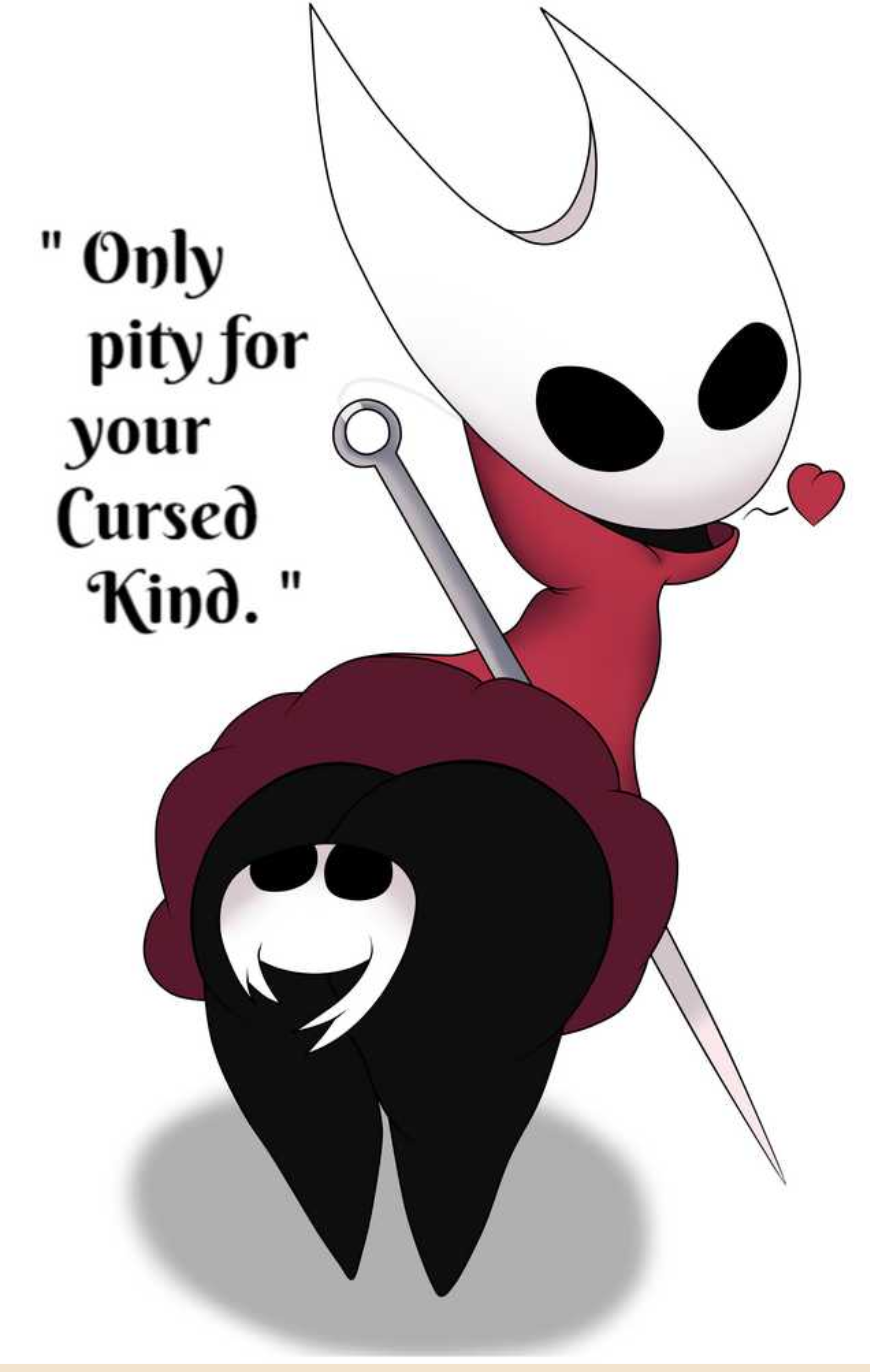1boy, 1girls, anal vore, ass, cape, cloak, female, hollow knight, hornet (hollow knight), male, red cape, siblings, the knight (hollow knight), vore