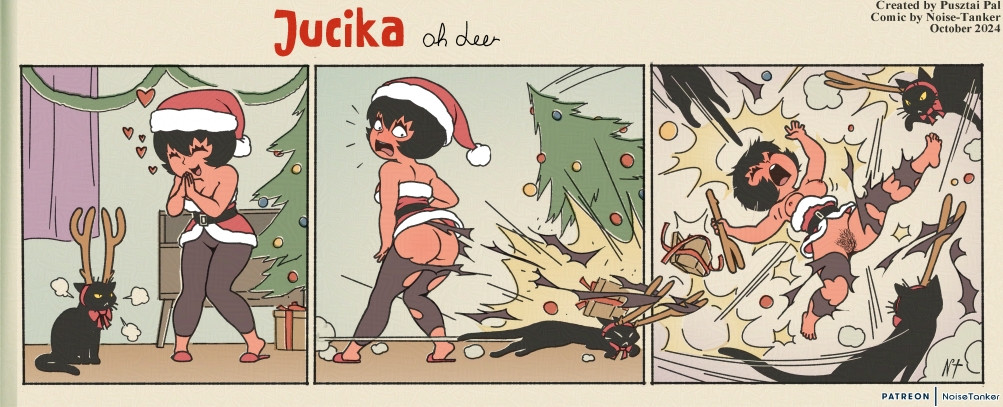 1girls, ass, breasts, female, jucika, jucika (comic), noisetanker, nude, pubic hair, pussy, tagme, wardrobe malfunction