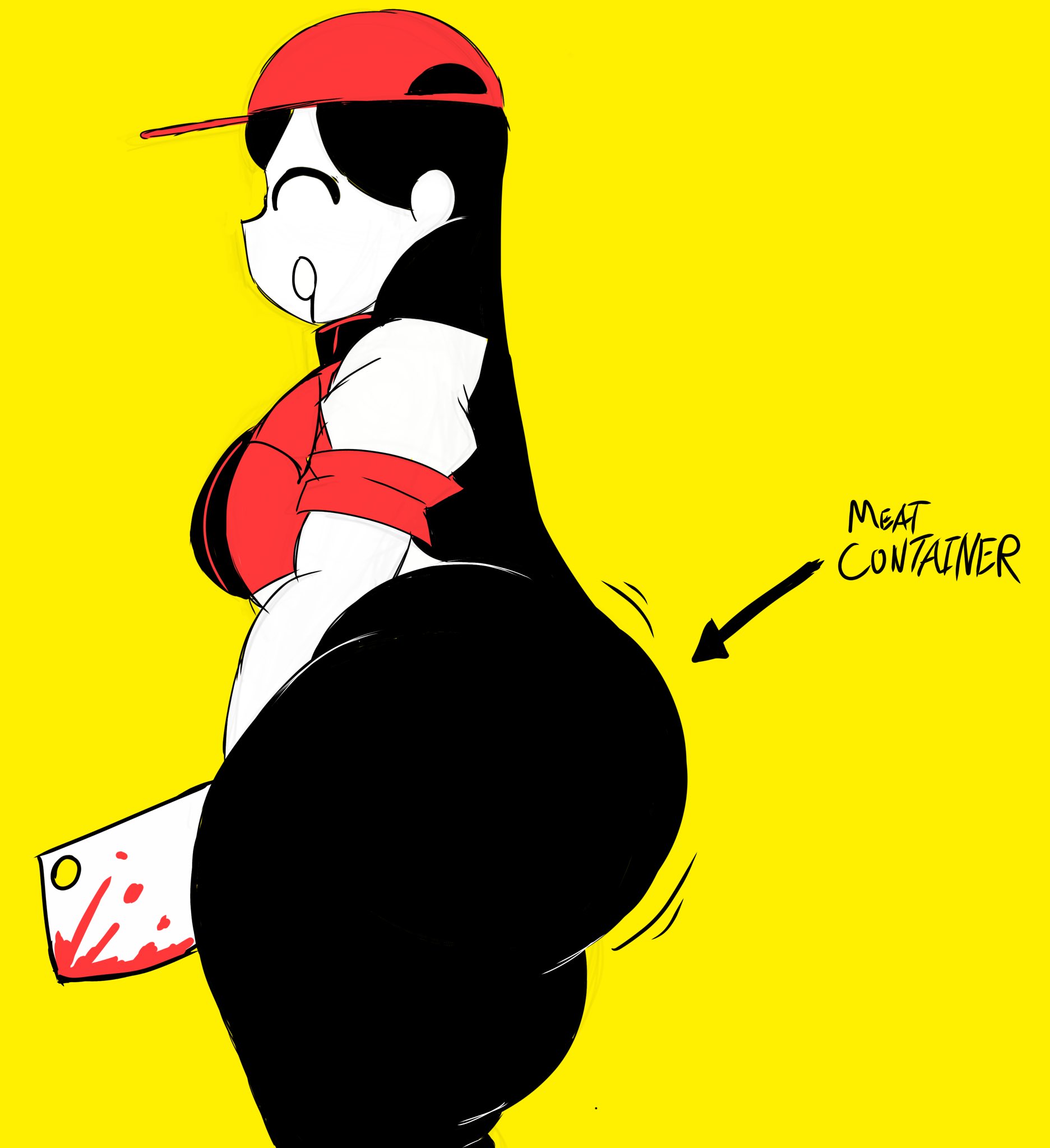 1girls, ass, bubble butt, butcher vanity (synthesizer v), clothed, evil container, fully clothed, side view, solo female, stray pixel, synthesizer v, tagme, thesushisensei, thick thighs, vimalion pro, yi xi (synthesizer v)