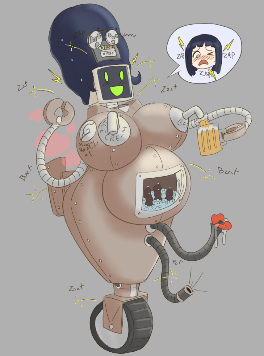 beer branded branding_mark housewife hyuuga_hinata naruto naruto_shippuden pregnant robot robot_girl robotization sex_machine thetransformtentacle transformation vacuum_cleaner