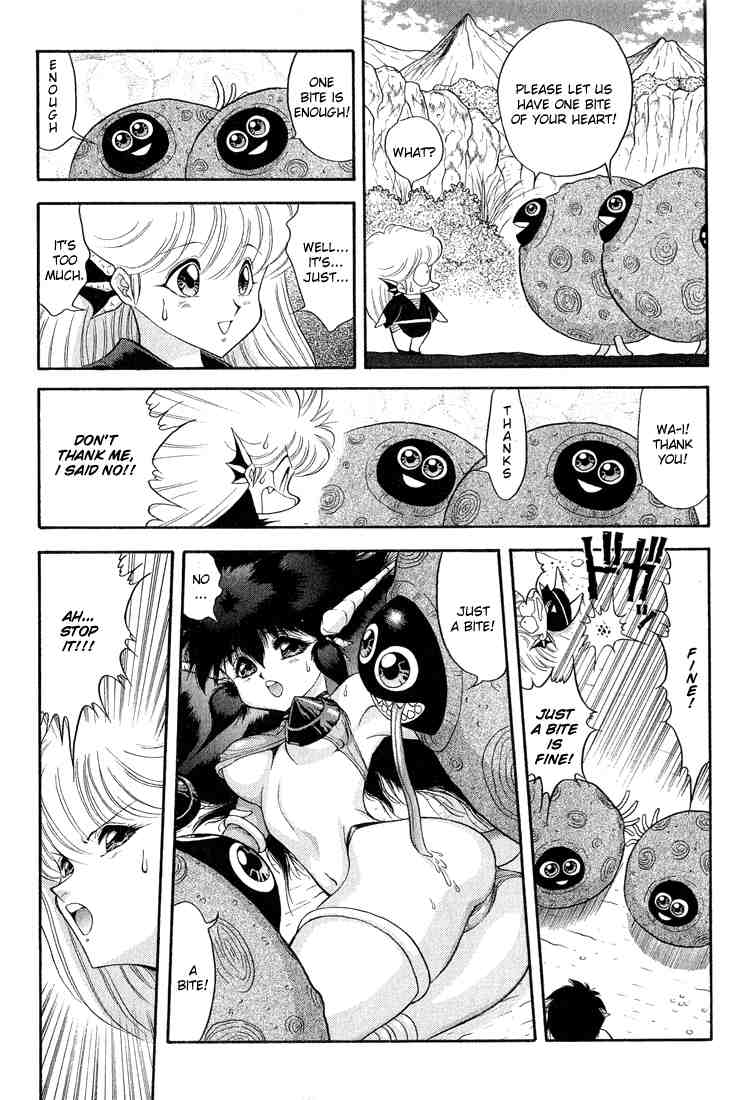 armpits ass breasts cameltoe comic dat_ass dialogue dragon_half drool english_text lufa mana_(dragon_half) mink_(dragon_half) mita_ryuusuke monochrome navel tongue_out underass