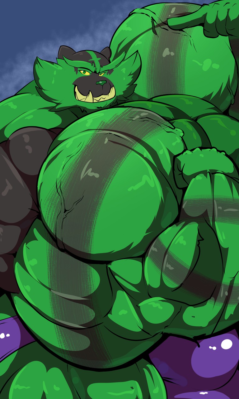 1boy 3:5 alternate_color alternate_species anthro anthrofied bara barazoku big_bulge big_muscles bobert bulge clothing daisuke_(monkey) fangs feline flexing furry half-closed_eyes hi_res huge_bulge huge_muscles hyper hyper_bulge hyper_muscles incineroar looking_at_viewer male male_only muscular nintendo original_character pokémon_(species) pokemon pokemon_sm smile solo underwear veins video_games what