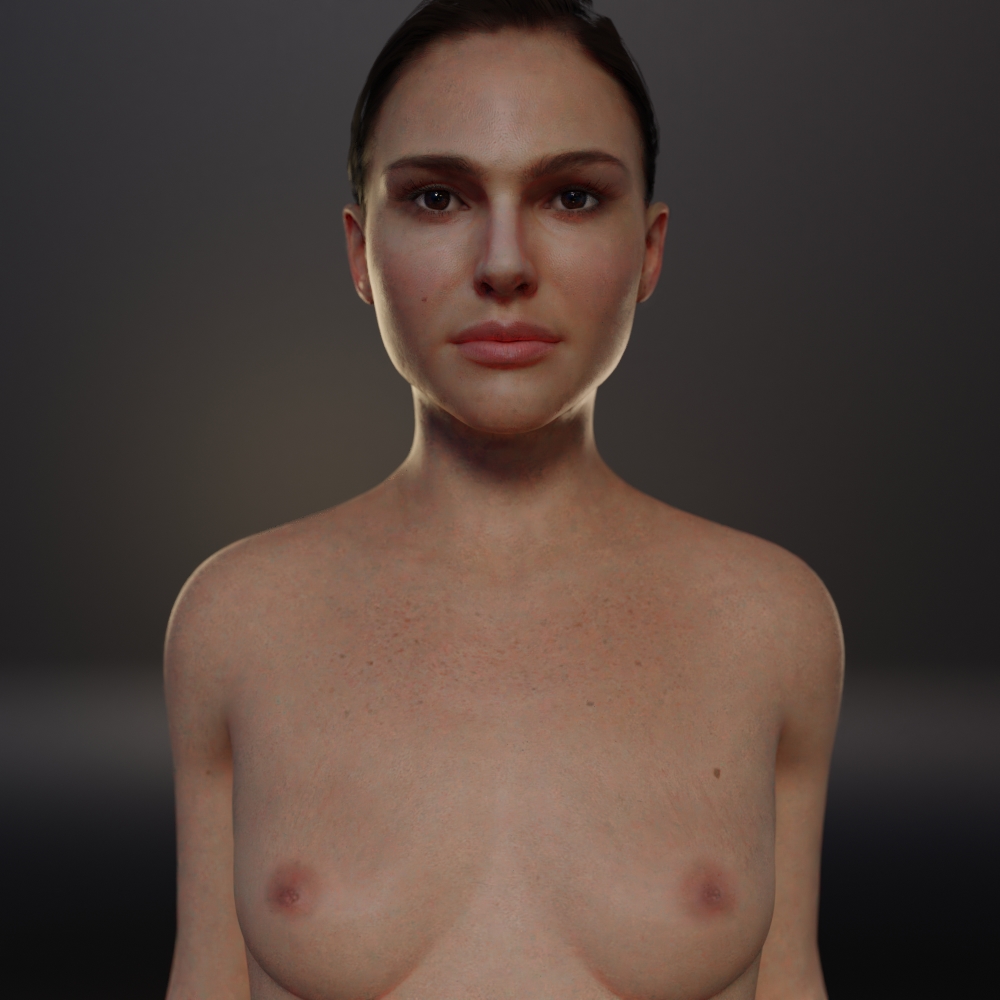 3d blender breasts freckles hantzgruber nude padme_amidala sci-fi science_fiction scifi star_wars topless