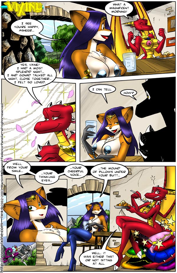 comic female furry tagme text vixine_comics