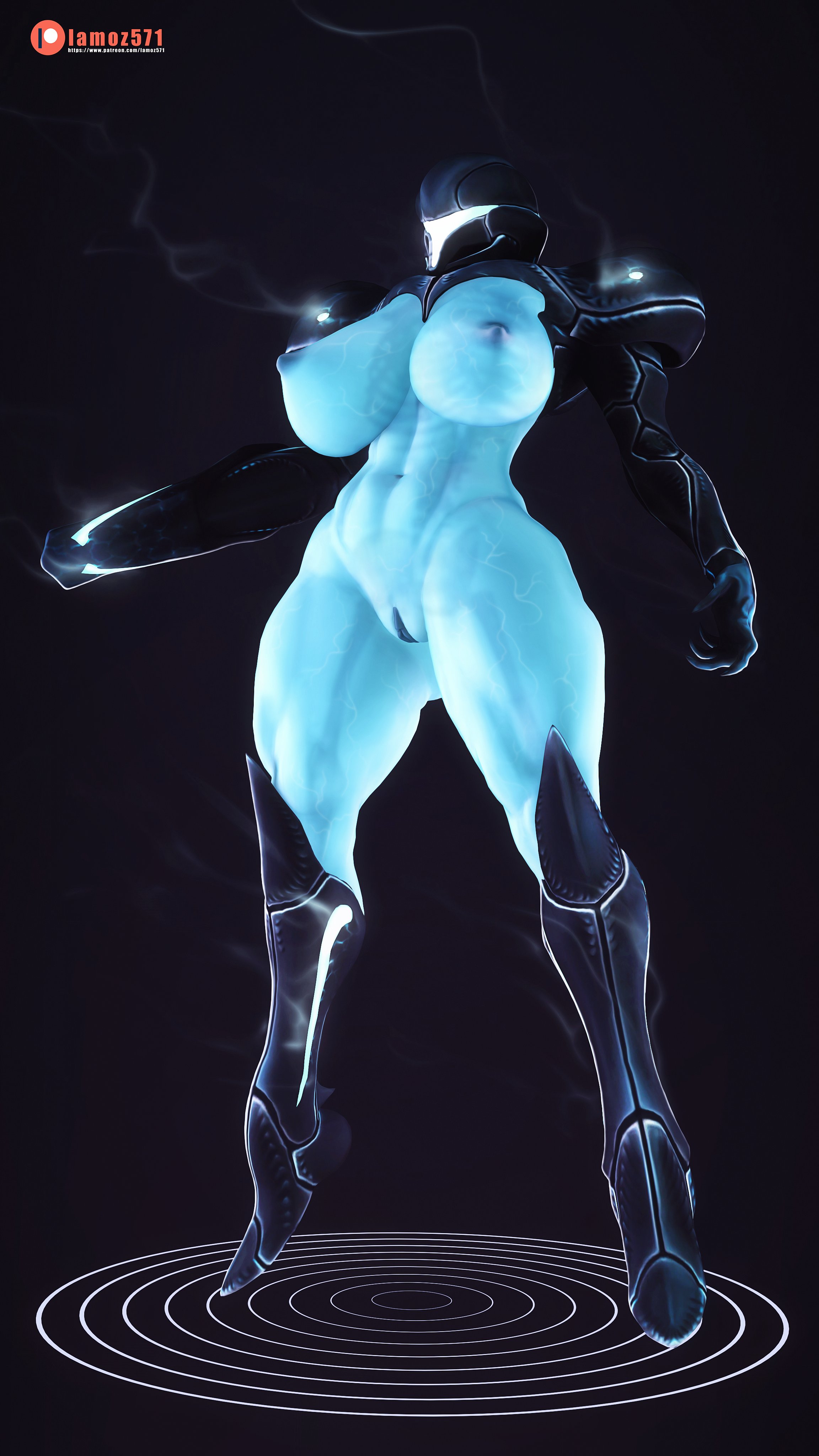 1girls, 3d, abs, alien, areolae, armor, armored dark samus, big breasts, bioluminescence, blue clitoris, blue skin, breasts, clitoris, dark samus, female, female only, functionally nude, glowing, helmet, huge breasts, lamoz571, large breasts, metroid, mostly nude, muscular, muscular female, nipples, patreon, pussy, sci-fi, science fiction, scifi, see-through, solo, text, thick thighs, thigh gap, url, veins, visible skeleton, watermark, wide hips