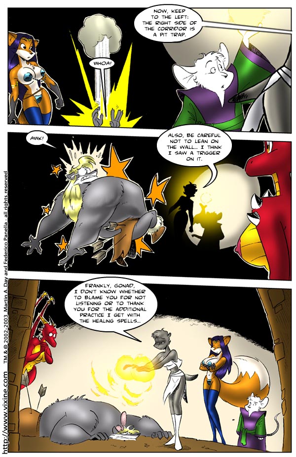 comic female furry tagme text vixine_comics