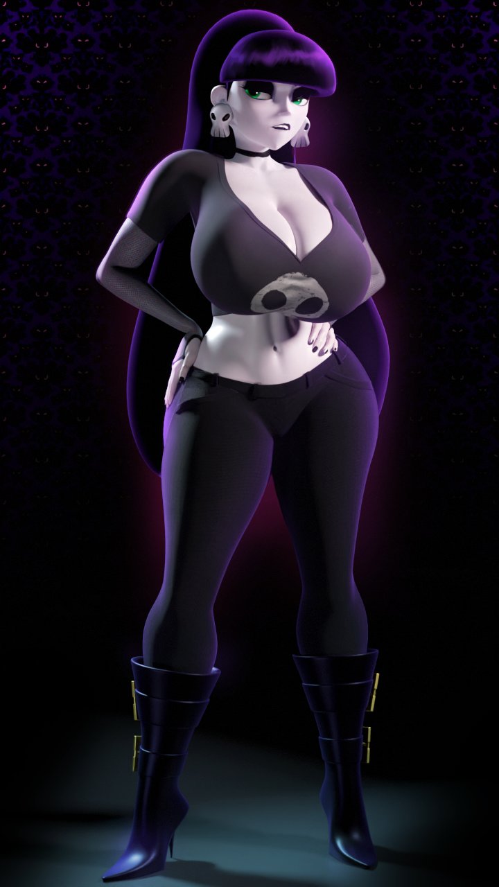 1girls, 3d, 9:16, ass, athletic, athletic female, atomickingboo, big ass, big breasts, black hair, black lipstick, bottom heavy, breasts, bust, busty, chest, cleavage, curvaceous, curvy, curvy figure, dark hair, digital media (artwork), eyebrows, eyelashes, eyes, female, female focus, fit, fit female, goth, goth girl, green eyes, hair, high heel boots, high heels, hips, hourglass figure, huge ass, huge breasts, human, large ass, large breasts, legs, light skin, light-skinned female, lindel dollice quilten, lips, lipstick, long hair, mature, mature female, oc, original, original character, pale skin, pale-skinned female, scrag boy, scrag boy (model), scrag boyslim, slim waist, solo, the besties (atomickingboo), thick, thick hips, thick legs, thick thighs, thighs, top heavy, top heavy breasts, upper body, voluptuous, voluptuous female, waist, wide hips