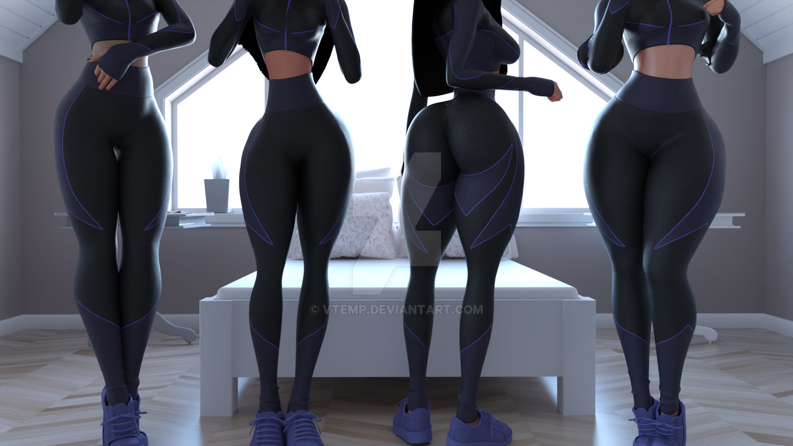 3d, 4girls, big ass, big thighs, breasts, curvaceous, curvy, curvy figure, dark hair, disney, female, female only, female thick thighs, hips, hourglass figure, legs, light skin, light-skinned female, pixar, slim waist, the incredibles, thick, thick hips, thick legs, thick thighs, thighs, violet parr, voluptuous, vtemp, waist, wide hips