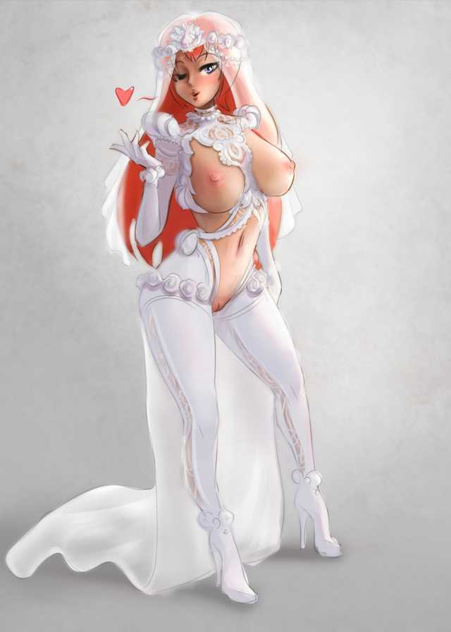 1girls areolae blackingyourwaifu breast_cutout breasts breasts_out bride cape exposed_breasts exposed_pussy female gardnerverse heart high_heels large_breasts liz_gardner long_hair midriff nipples nude_bride pussy red_hair shaved_pussy sole_female solo stiletto_heels thick_thighs thighhighs very_high_heels wedding_dress white_legwear white_skin wide_hips wreath