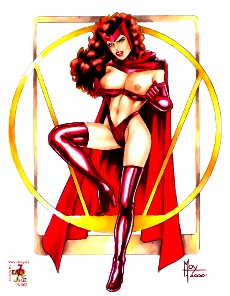 2000 2006 avengers colored female female_only hair_on_head human jeff_moy marvel scarlet_witch solo wanda_maximoff woobaby43 x-men