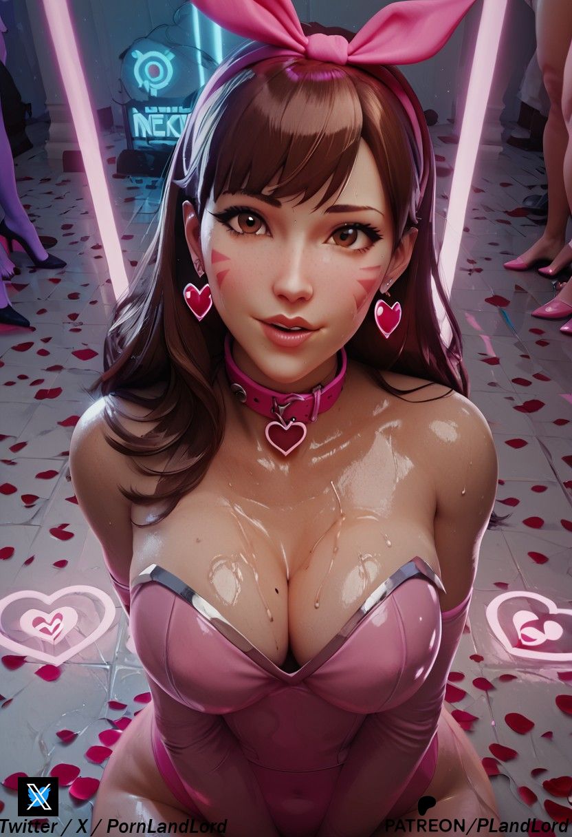 1girls ai_generated d.va female latex overwatch overwatch_2 pornlandlord