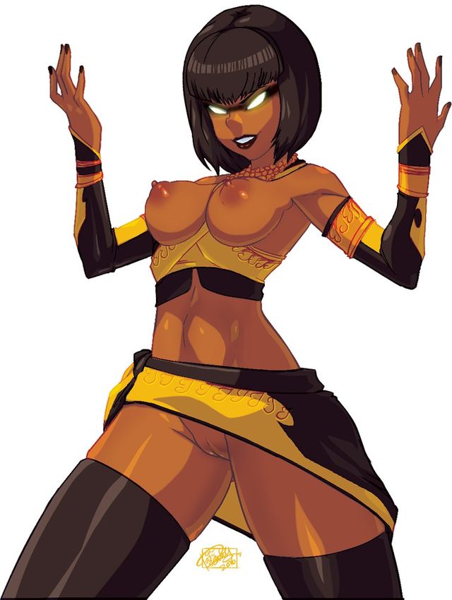 1girls, 2016, 2d, areola, areolae, ass, assassin, big ass, big breasts, black hair, breasts, brown hair, brown nipples, busty, curvaceous, curvy, dark nipples, dark skin, dark-skinned female, edenian, exposed ass, exposed breasts, eyebrows, female, female focus, female only, glowing eyes, hips, huge ass, huge breasts, large ass, large breasts, legs, legwear, light, lips, lipstick, looking at viewer, midway, midway games, mortal kombat, mortal kombat x, netherrealm studios, ninja, nipples, no bra, no panties, purple light, pussy, raised eyebrows, seductive, straps, tanya (mortal kombat), thick thighs, thighhighs, thighs, tovio rogers, uncensored, vagina, voluptuous, wide hips