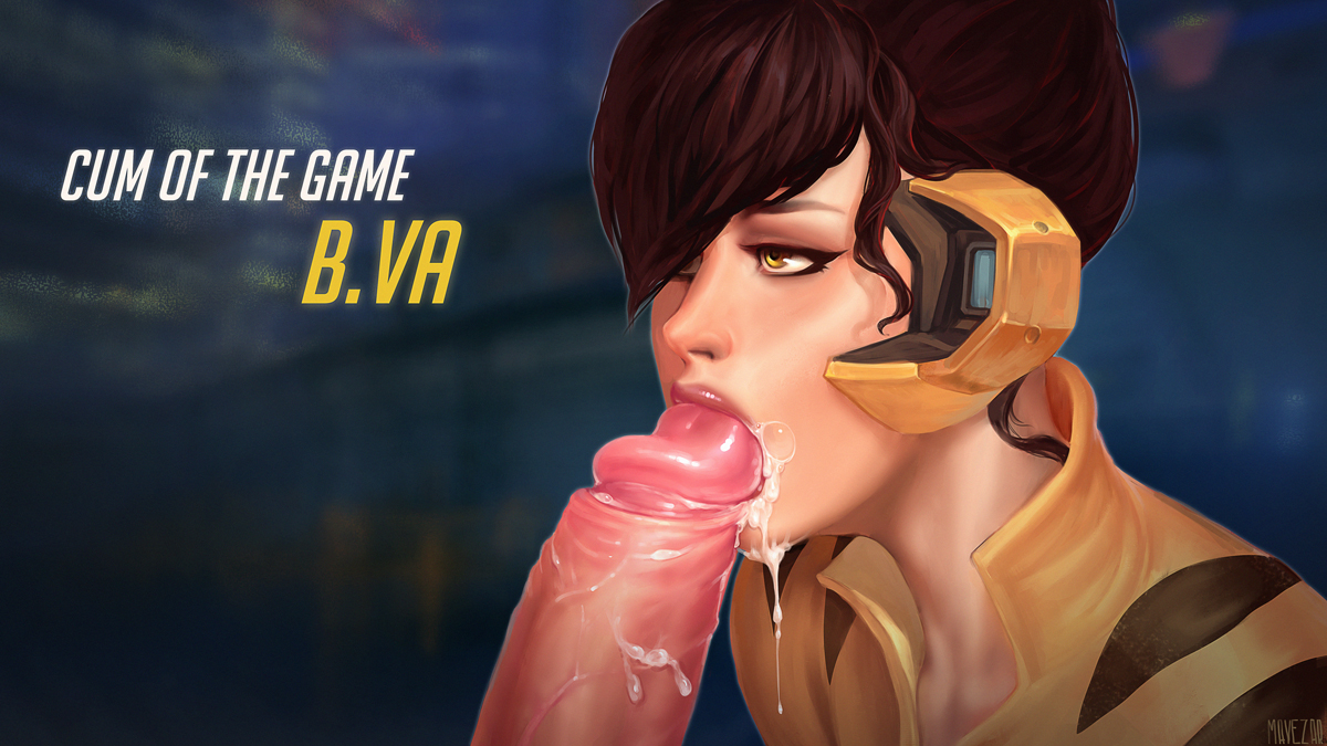 1boy, 1girls, alternate costume, b.va, big penis, d.va, erection, fellatio, female, male, mavezar, oral, overwatch, penis