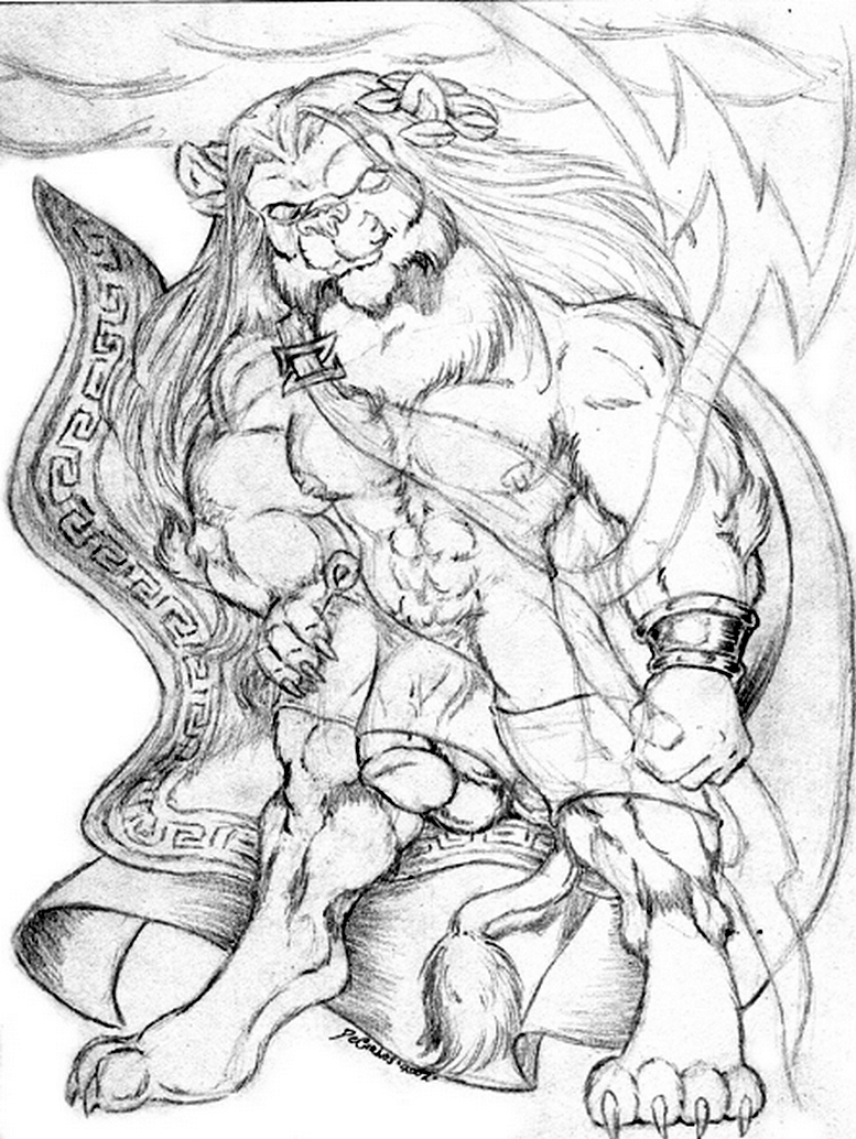 anthro deity lunarwolf male male_only penis rapist rapist_real solo tiger zeus