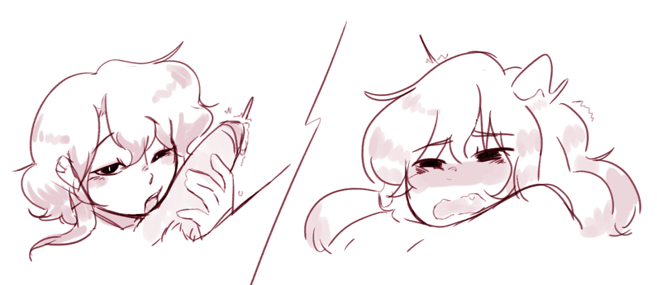 1boy, 2019, ahe gao, ambiguous gender, anthro, asriel dreemurr, balls, blush, bodily fluids, boss monster, bovid, caprine, channydraws, chara, cute fangs, digital media (artwork), duo, ear piercing, eye contact, fluffy, fluffy hair, fur, genital fluids, genitals, goat, hair, holding penis, human, humanoid genitalia, humanoid penis, licking, long hair, looking at another, looking pleasured, male, male anthro, male/ambiguous, mammal, open mouth, oral, orgasm denial, penile, penis, penis lick, piercing, precum, sex, simple background, sketch, tongue, tongue out, undertale, video games